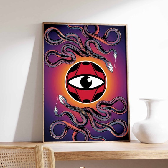 Affirmation Poster 70s Poster Retro Wall Art Boho Wall Art Hippie Print Spiritual Poster Vintage Poster Psychedelic Decor Groovy Art