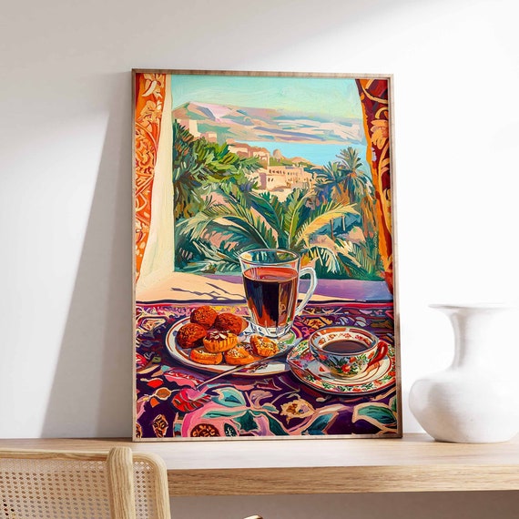 Islamic Food Poster Coffee Poster Arabic Decor Persian Wall Art Kitchen Decor Afghan Art Islamic Poster Food Poster Islamic Gift