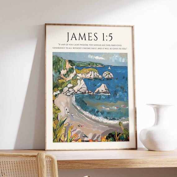 Bible Verse Poster Bible Art Monet Poster Christian Gift Christian Decor Christian Poster Floral Print Botanical Wall Art Floral Art