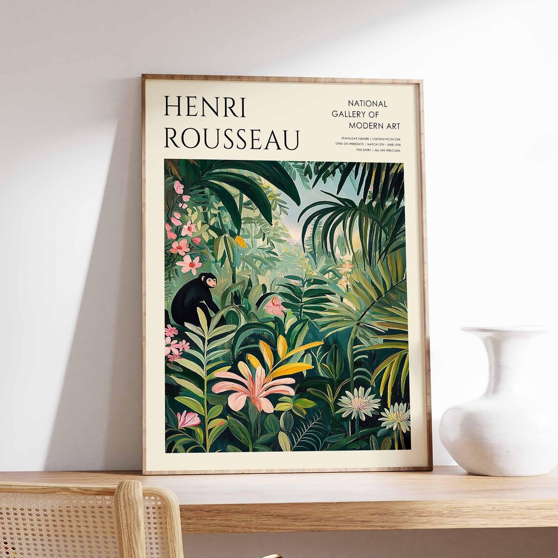 Henri Rousseau Vintage Tropical Jungle Art Print