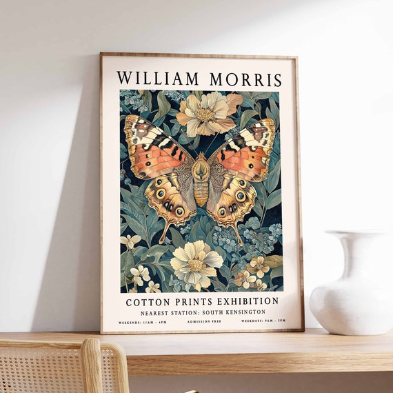 William Morris Print Butterfly Poster William Morris Poster Botanical Print Kew Gardens Poster Jungle Art Animal Print Floral Art
