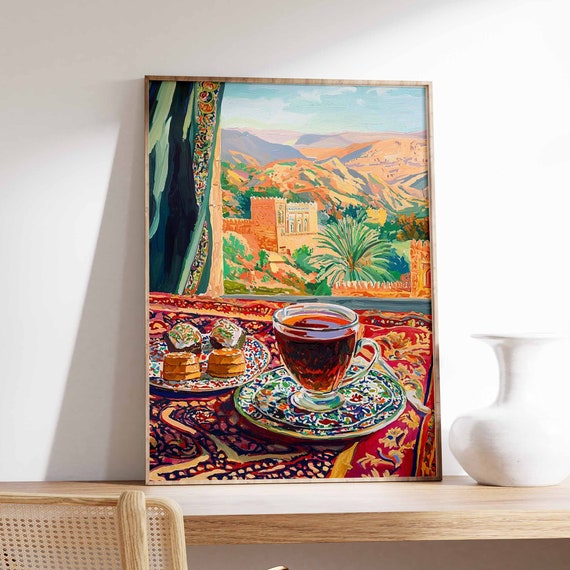 Islamic Food Poster Coffee Poster Arabic Decor Persian Wall Art Kitchen Decor Afghan Art Islamic Poster Food Poster Islamic Gift