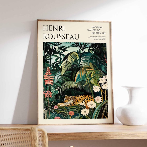 Henri Rousseau Vintage Boho Tropical Poster Print