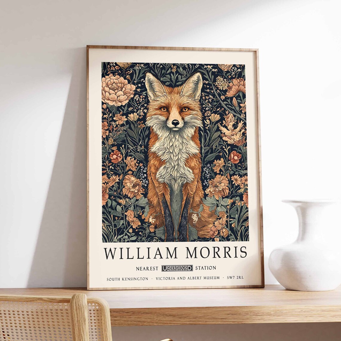 William Morris Fox Botanical Art Print, Kew Gardens