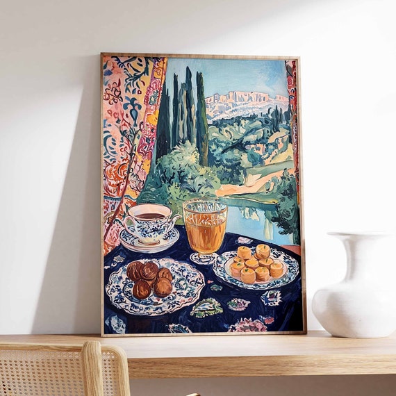 Islamic Food Poster Coffee Poster Arabic Decor Persian Wall Art Kitchen Decor Afghan Art Islamic Poster Food Poster Islamic Gift