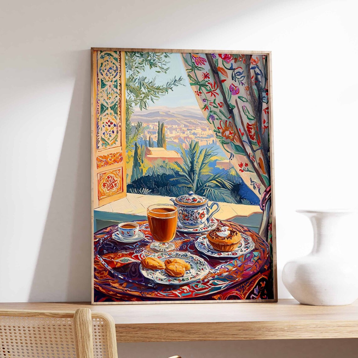 Islamic Food Poster, Arabic Kitchen Art Print