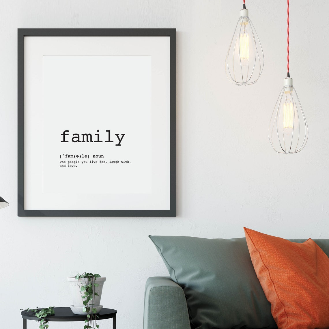 Family Definition Family Wall Decor Family Print Family Poster Family Wall Art Family Art Inspirational Family Quote - Image 3