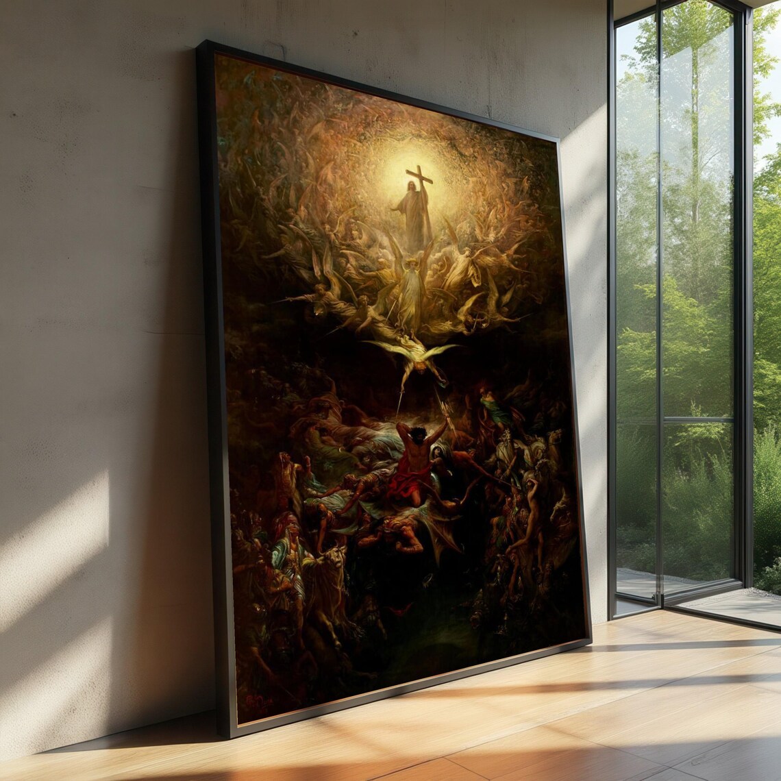 Divine Judgment Scene, Classic Christian Wall Art