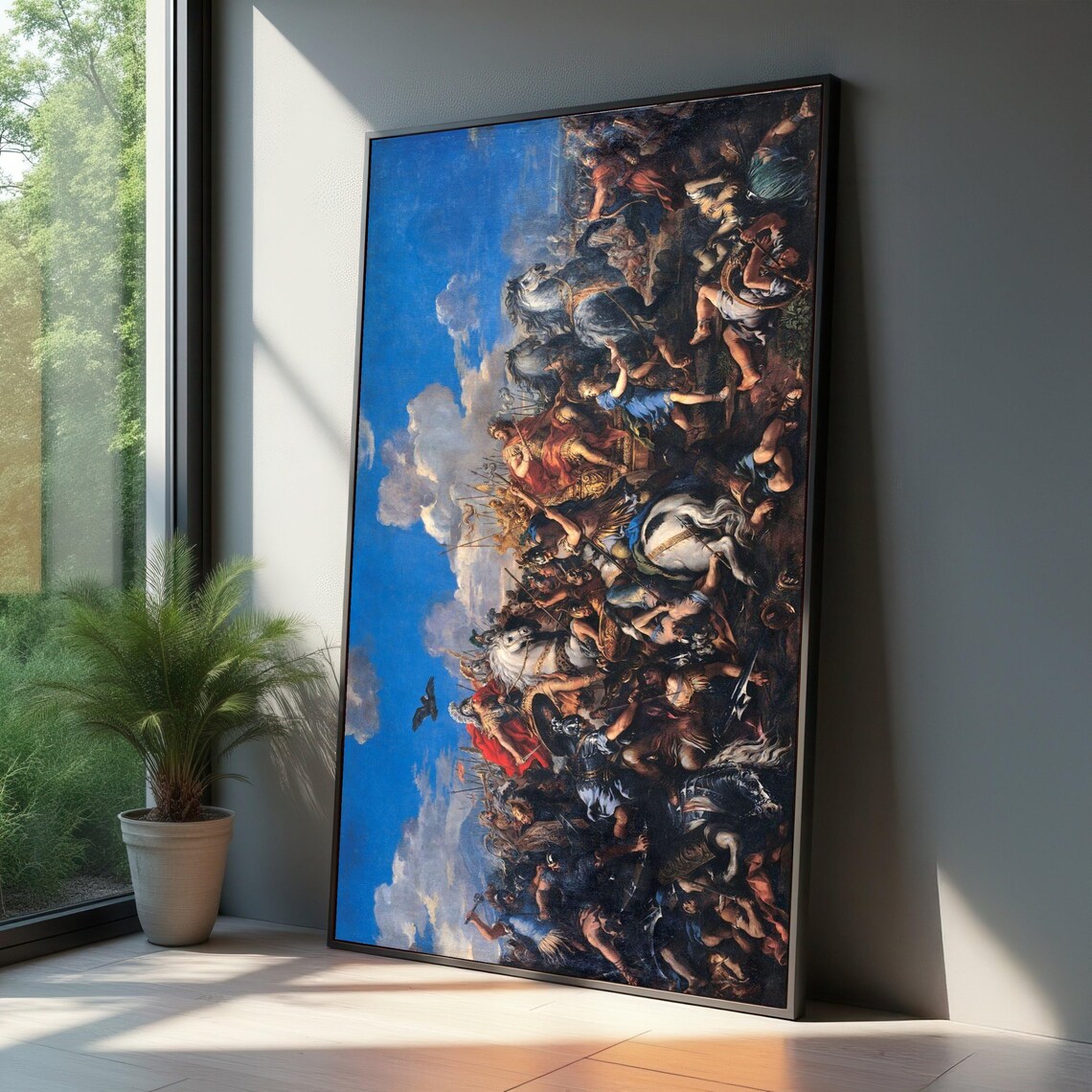 Classical Cavalry Battle Baroque Oil Painting Historic War Art Poster