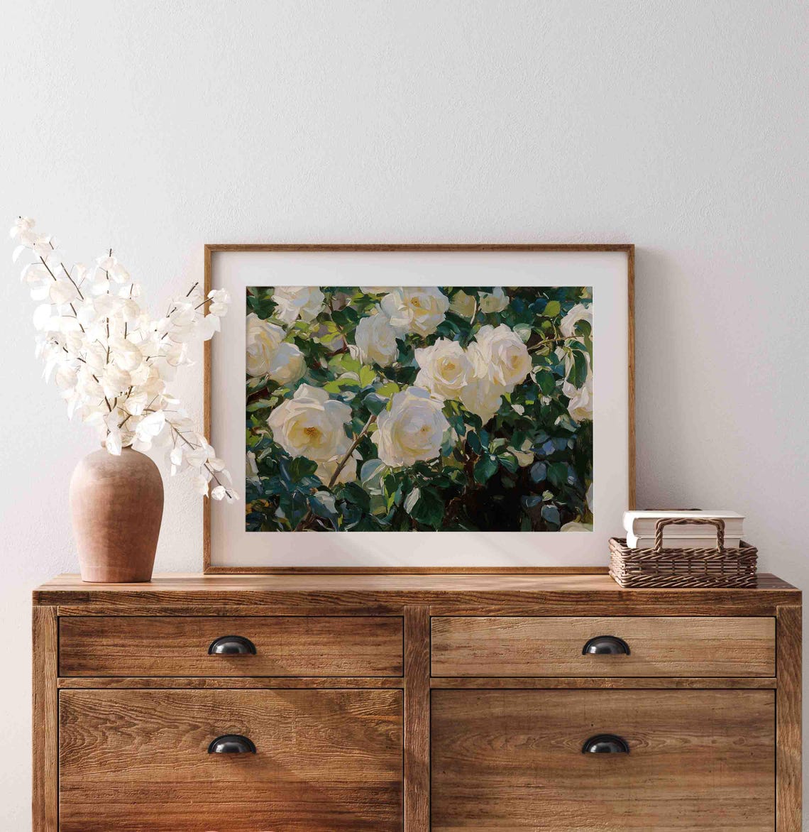 Roses Oil Painting Vintage Still Life Wall Art Antique Floral Art Print Flower Garden Poster Wa160 - Image 4