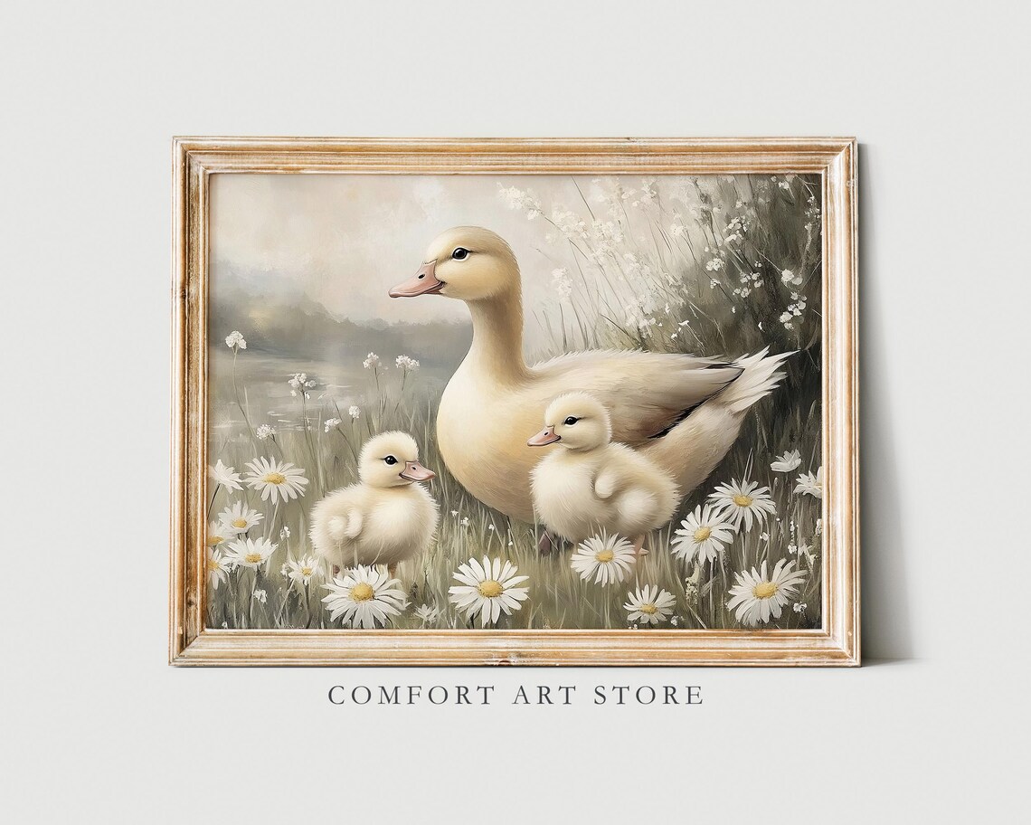 Easter Duck Print, Cute Spring Nursery Decor - Image 4