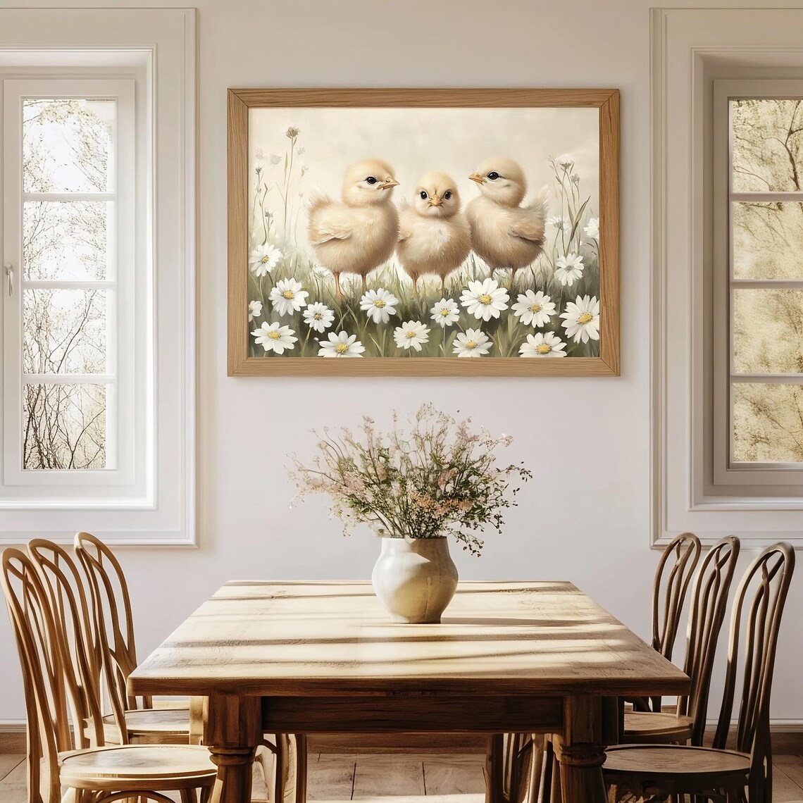 Easter Baby Chicks, Cute Vintage Spring Nursery - Image 2