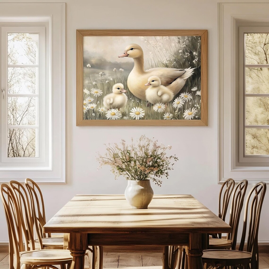 Easter Duck Print, Cute Spring Nursery Decor - Image 2