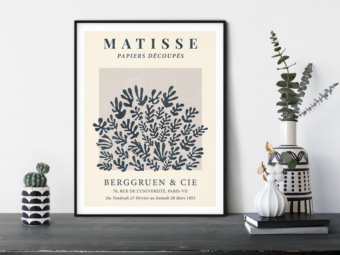 Matisse Papiers Decoupes Exhibition Botanical Cut Paper Poster - Image 3