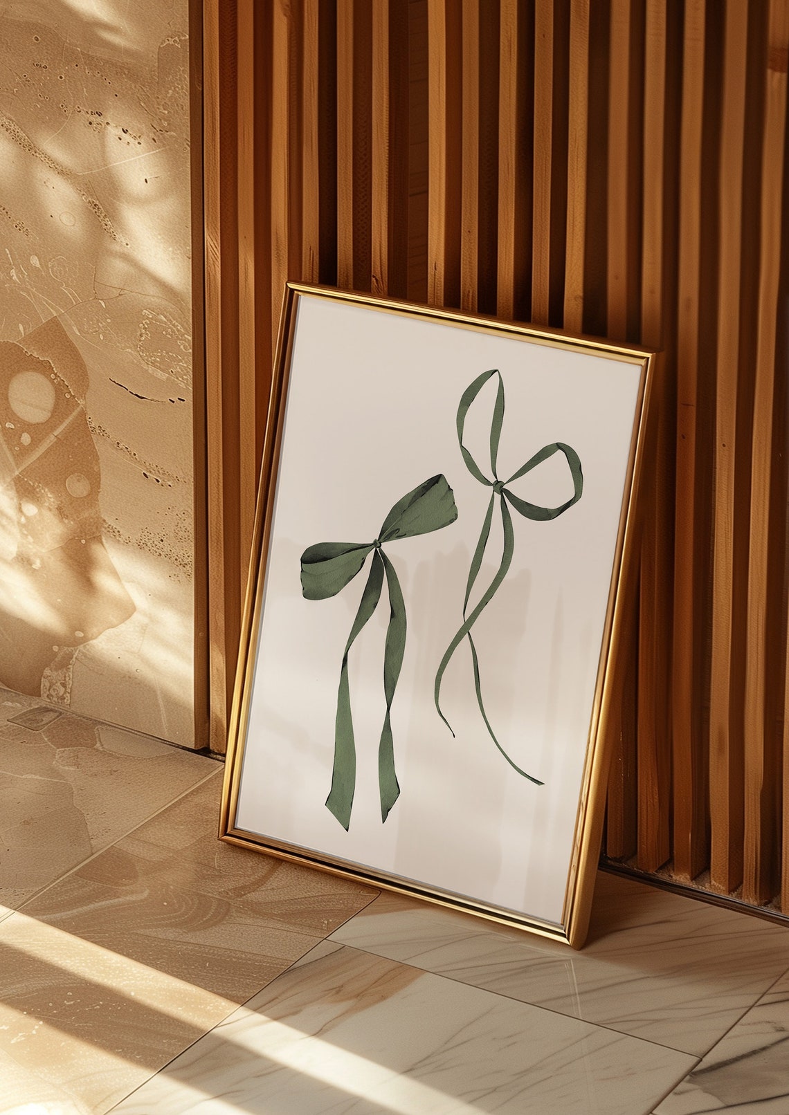 Bow Wall Art Green Art Print Trendy Art Print Coquette Art Print Aesthetic Poster Print Sage Wall Art Teen Girl Bedroom Preppy Print