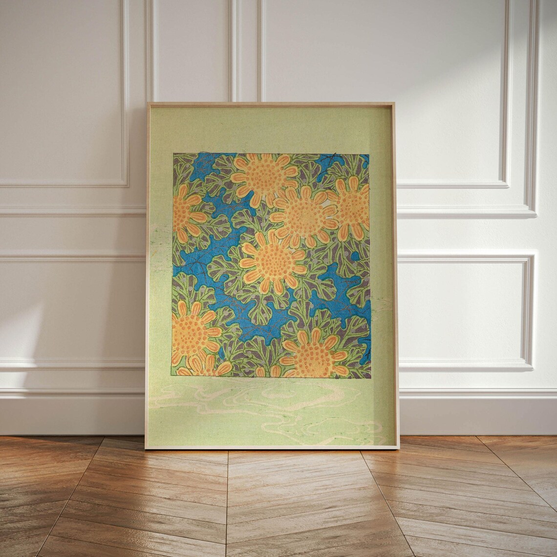 Korin Furuy Floral Art Print, Japanese Antique - Image 2