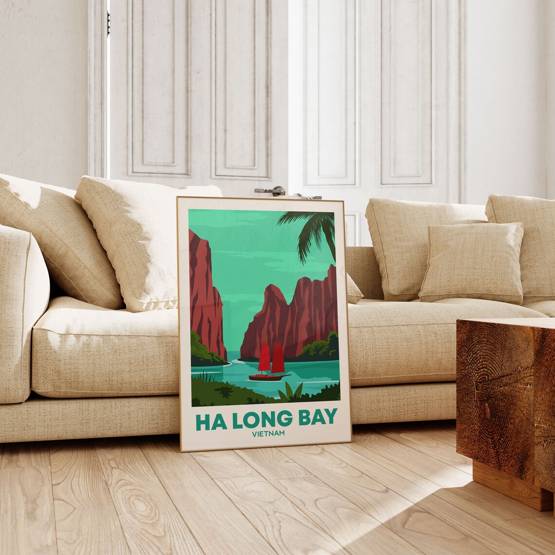 Ha Long Bay Vietnam Travel Poster, Great Wall Gift - Image 2
