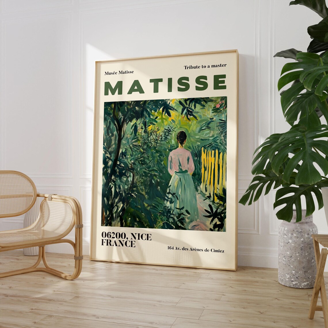 Henry Matisse Exhibition Poster, Garden Scenery Nature