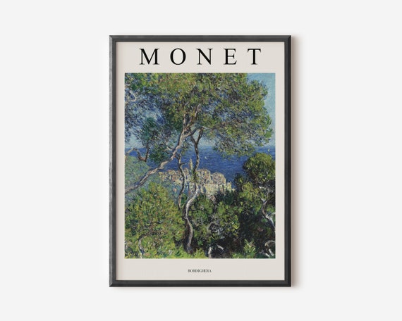 Claude Monet Exhibition Poster, Floral Garden Scenery