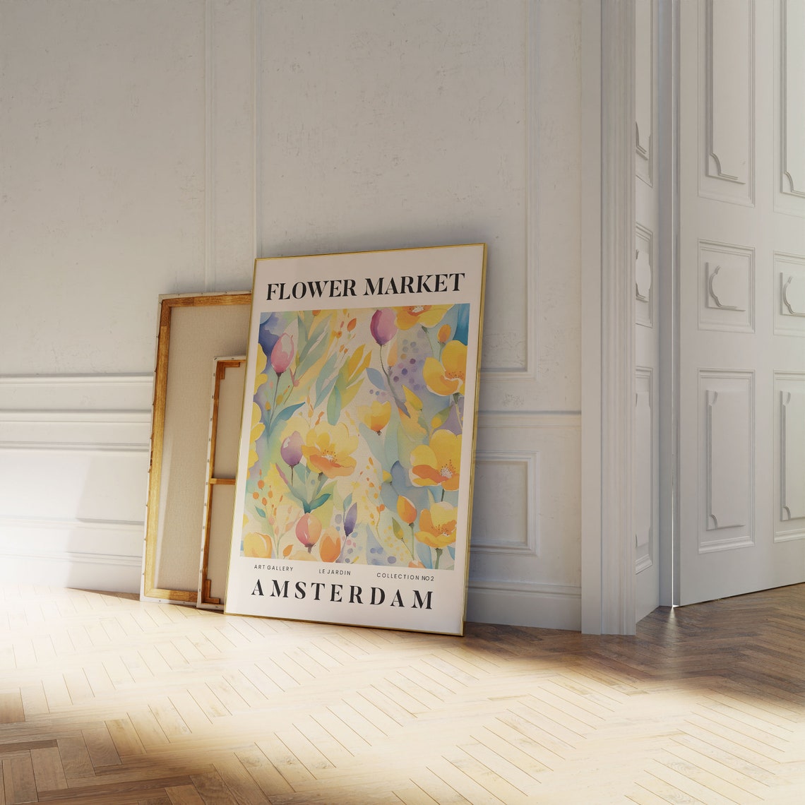 Amsterdam Abstract Flower Market Print Colourful Plant Art Modern Gallery Wall Art Floral Poster Gift For Friend Living Room Bedroom - Image 2