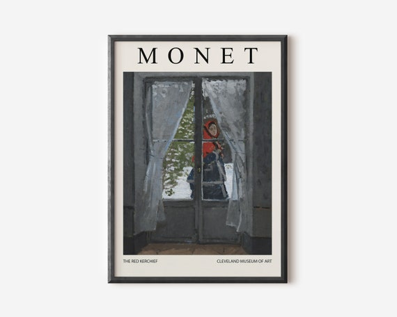 Claude Monet Exhibition Poster, Garden Scenery