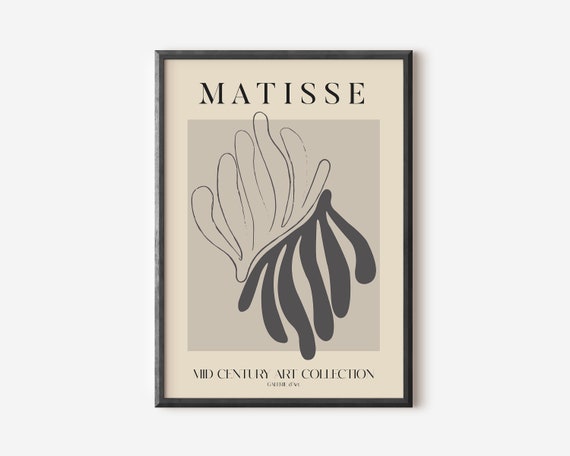 Henri Matisse Exhibition Poster, Boho Garden Scenery