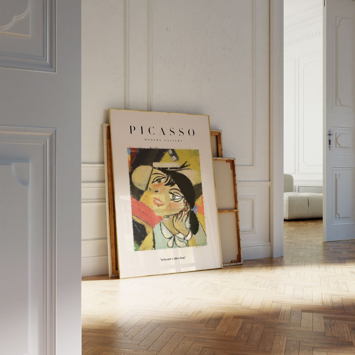 Picasso Cubist Woman Portrait Modern Gallery Exhibition Art Poster - Image 4