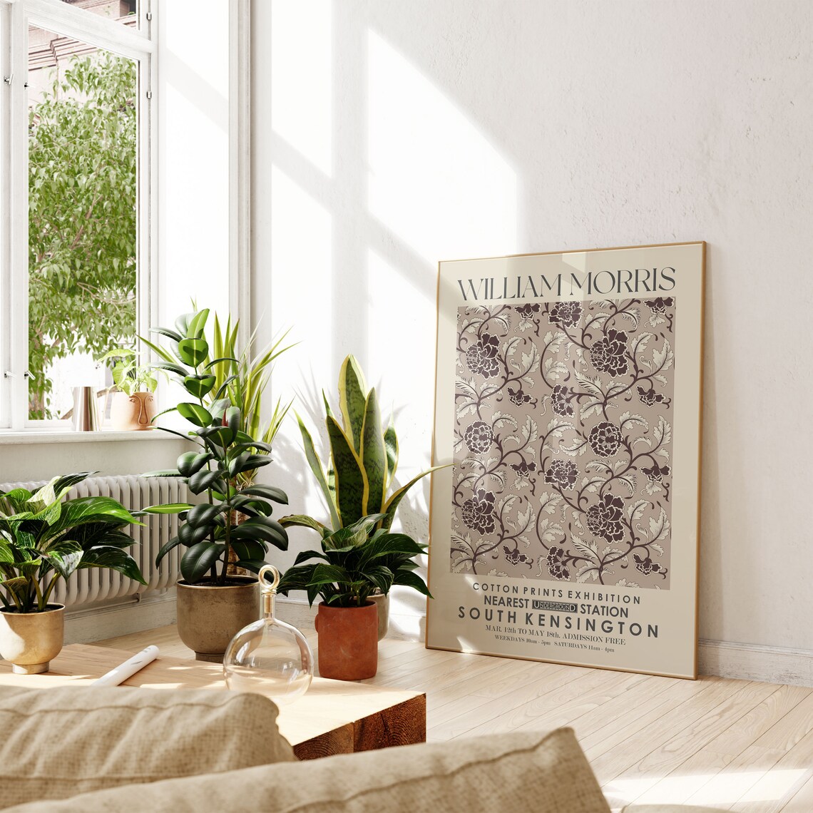 William Morris Exhibition, Vintage Minimalist Art Print - Image 4