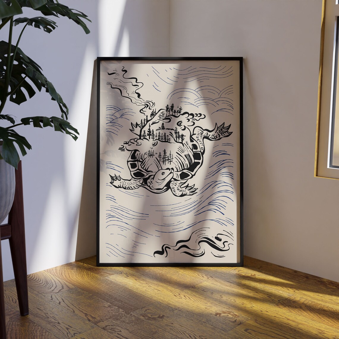 Japanese Vintage Illustration Art Print, Modern Asian - Image 4