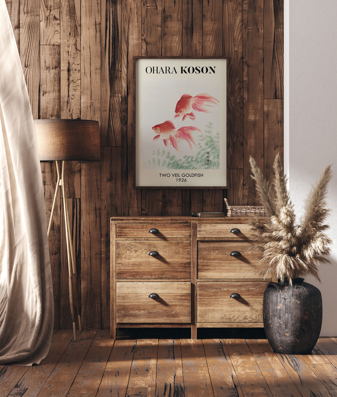 Ohara Koson Vintage Goldfish Art Print - Image 3