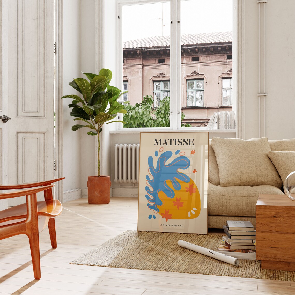 Henri Matisse Exhibition Poster, Boho Floral Garden Scenery - Image 3