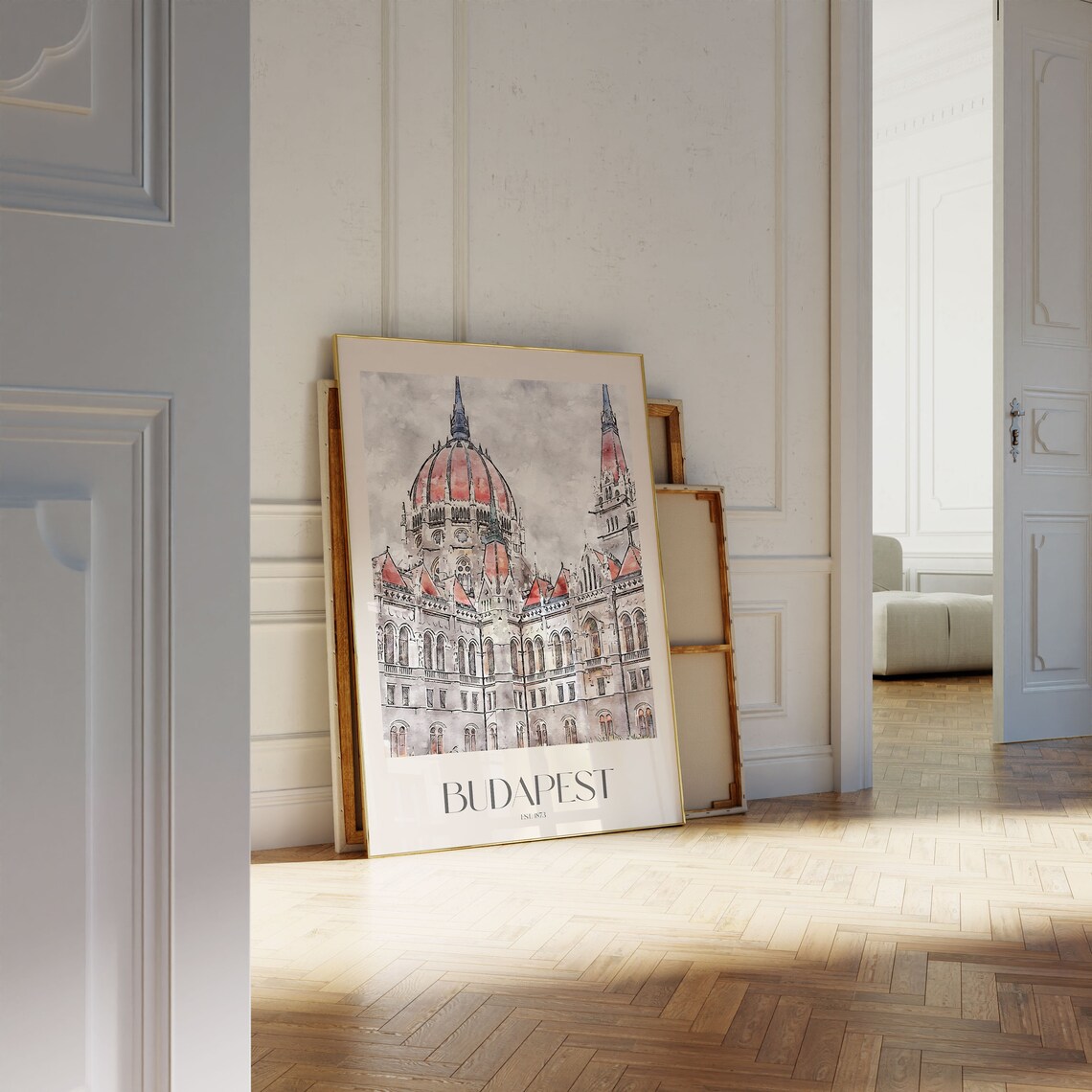 Budapest Travel Poster, Hungarian Wall Art Decor - Image 3