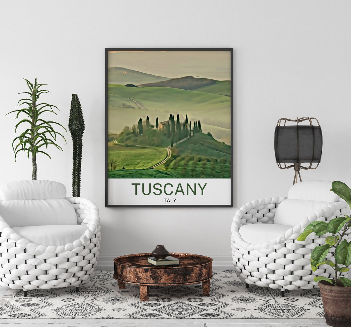 Tuscany Travel Print Tuscany Wall Art Tuscany Art Tuscany Artwork Tuscany Art Print Tuscany Gift Tuscany Poster Tuscany - Image 2