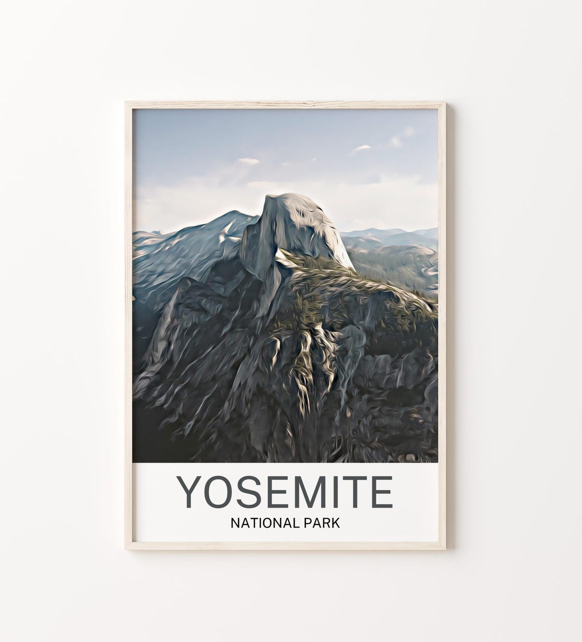 Yosemite National Park Travel Print Yosemite National Park Wall Art Yosemite National Park Poster Yosemite National Park Art Print