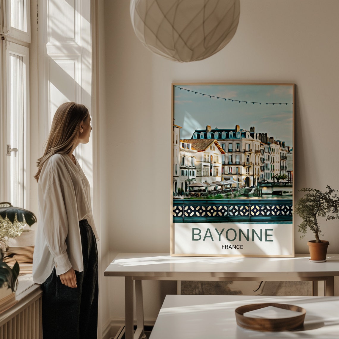 Bayonne Bayonne Print Bayonne Wall Art Bayonne Poster Bayonne Wall Decor Bayonne Souvenir Bayonne Painting Bayonne Gift Travel - Image 2