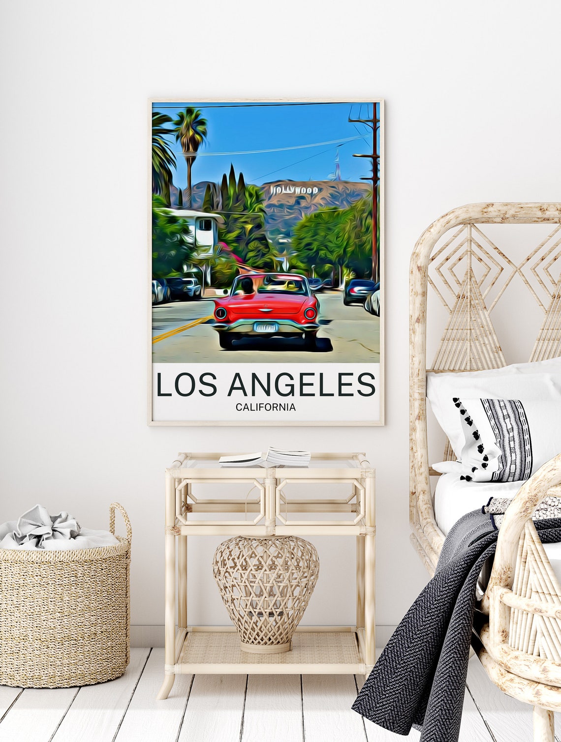 Los Angeles Los Angeles Print Los Angeles Wall Art Los Angeles Poster Los Angeles Wall Decor Los Angeles Souvenir Los Angeles Poster - Image 2