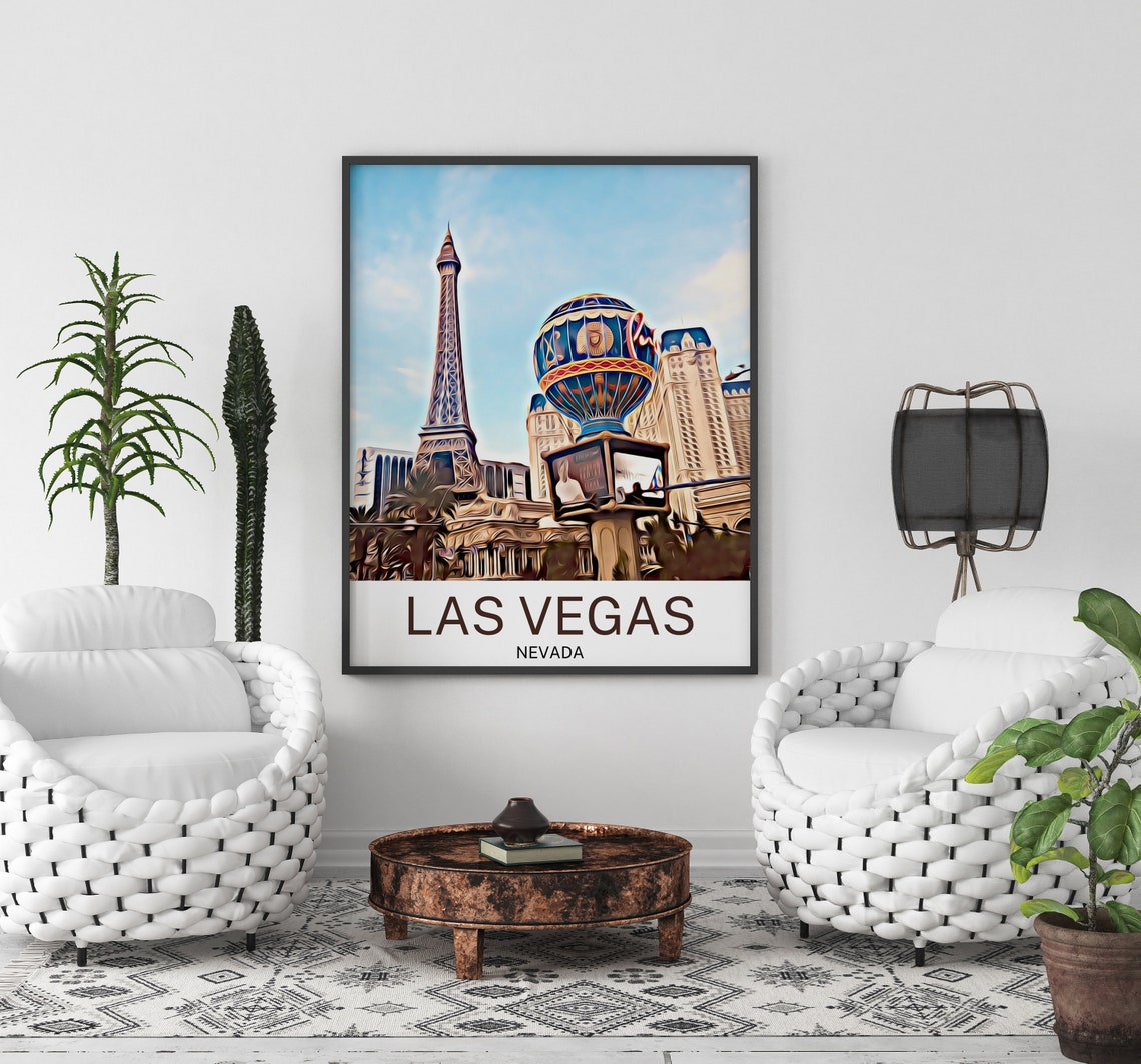 Las Vegas Travel Print Las Vegas Wall Art Las Vegas Art Las Vegas Artwork Las Vegas Art Print Las Vegas Gift Las Vegas Poster - Image 3