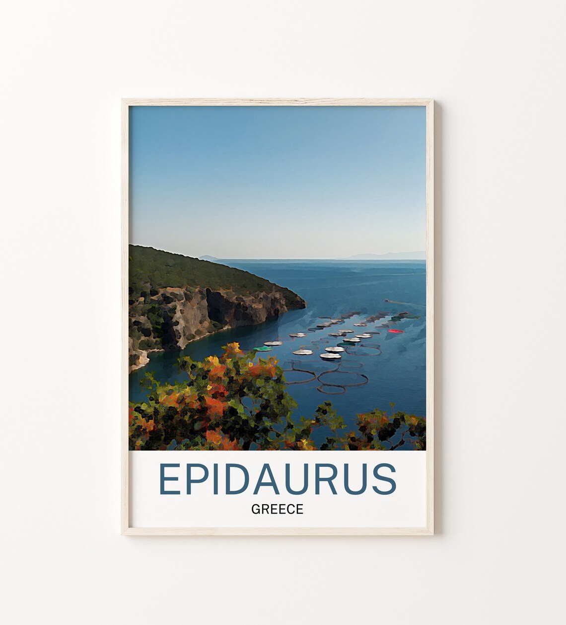 Epidaurus Travel Poster, Greece Souvenir