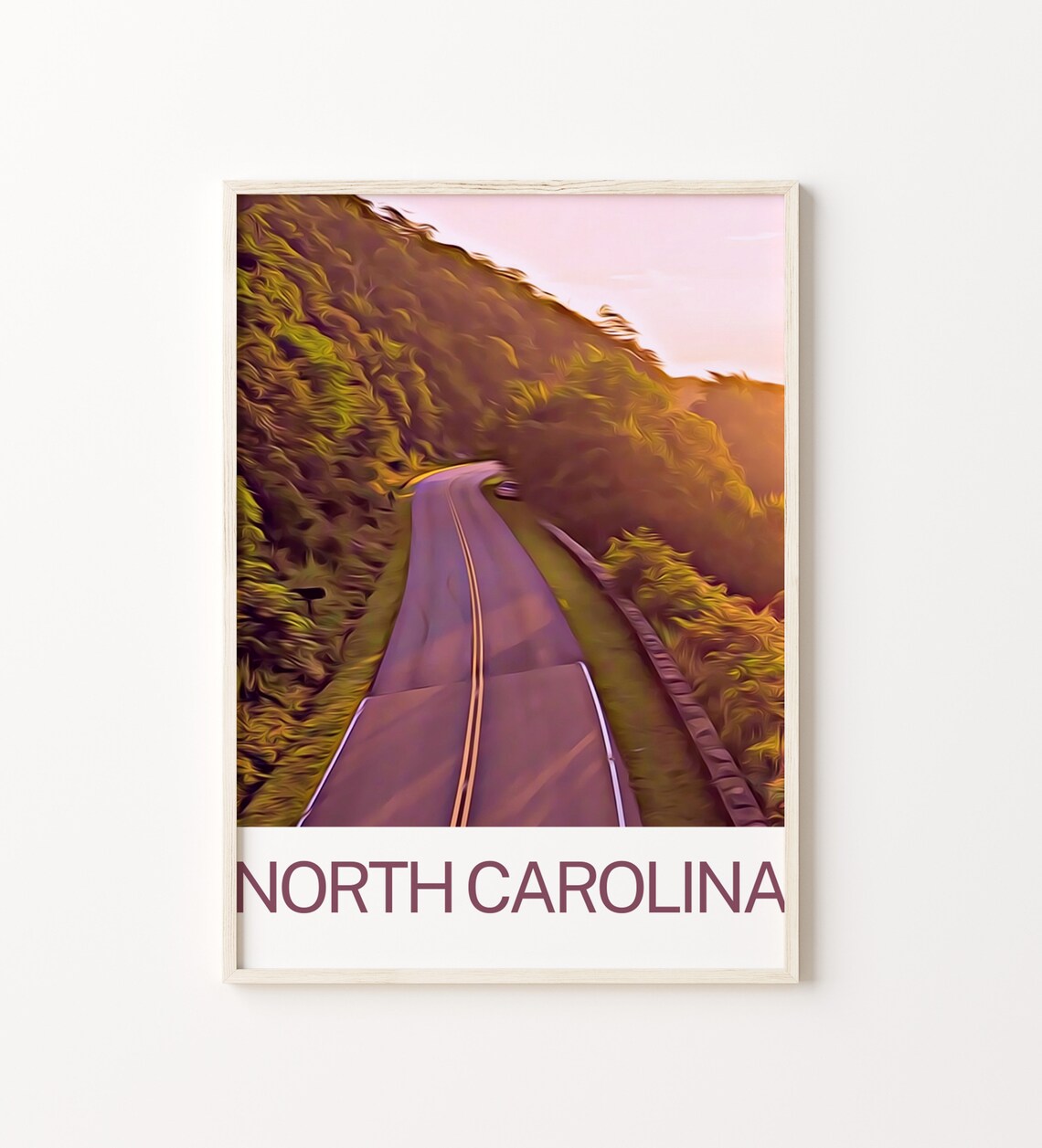 North Carolina Print North Carolina Poster North Carolina Wall Art North Carolina Art North Carolina Decor North Carolina Art Print