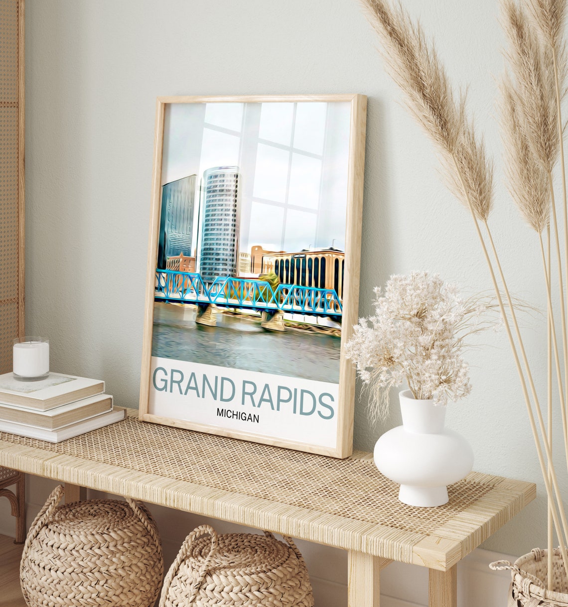 Grand Rapids Art Michigan Art Grand Rapids Print Michigan Print Michigan Poster Grand Rapids Painting Michigan Art Grand Rapids Photo - Image 2