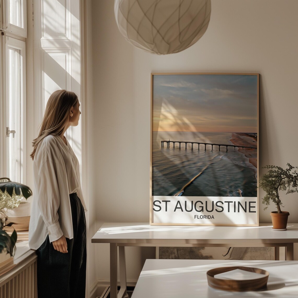 St Augustine Travel Poster, Unique Birthday - Image 2