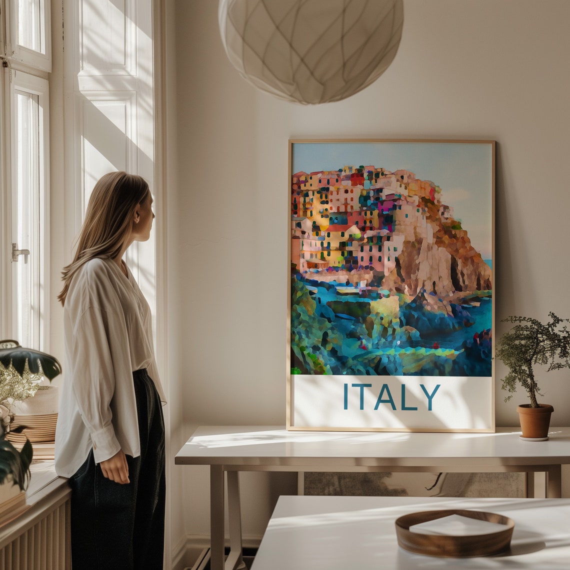 Italy Travel Print Italy Wall Art Positano Art Positano Print Positano Art Print Italy Poster Positano Poster Travel Poster Print - Image 2