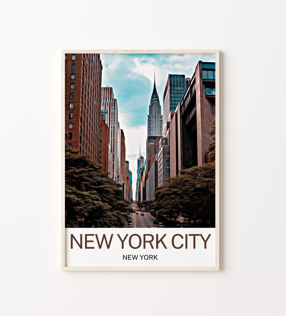 New York City Travel Print New York City Wall Art New York City Poster New York City Art Print New York City Artwork Unique Birthday