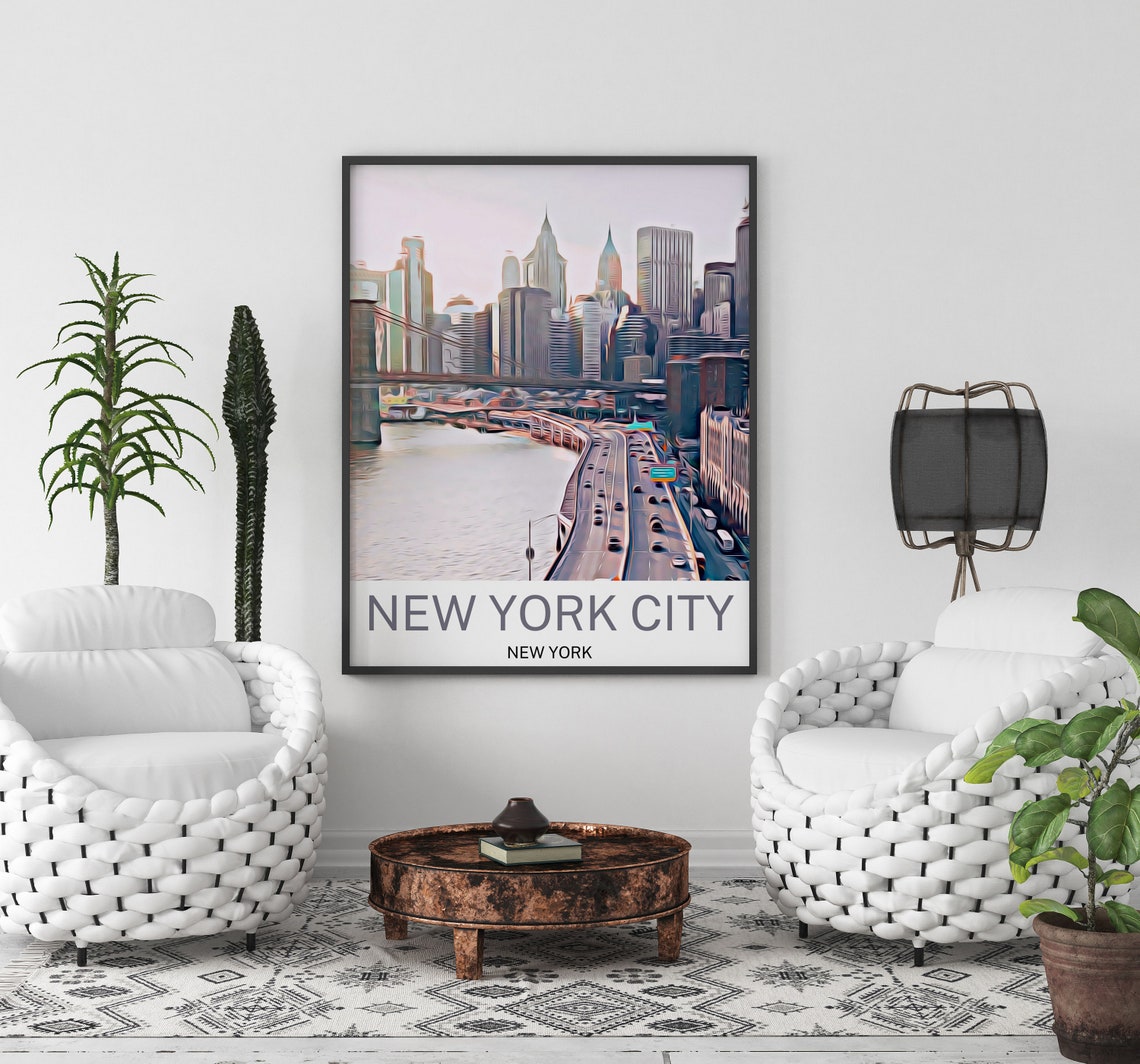New York City New York City Print New York City Wall Art New York City Poster New York City Wall Decor New York City Souvenir New York - Image 3