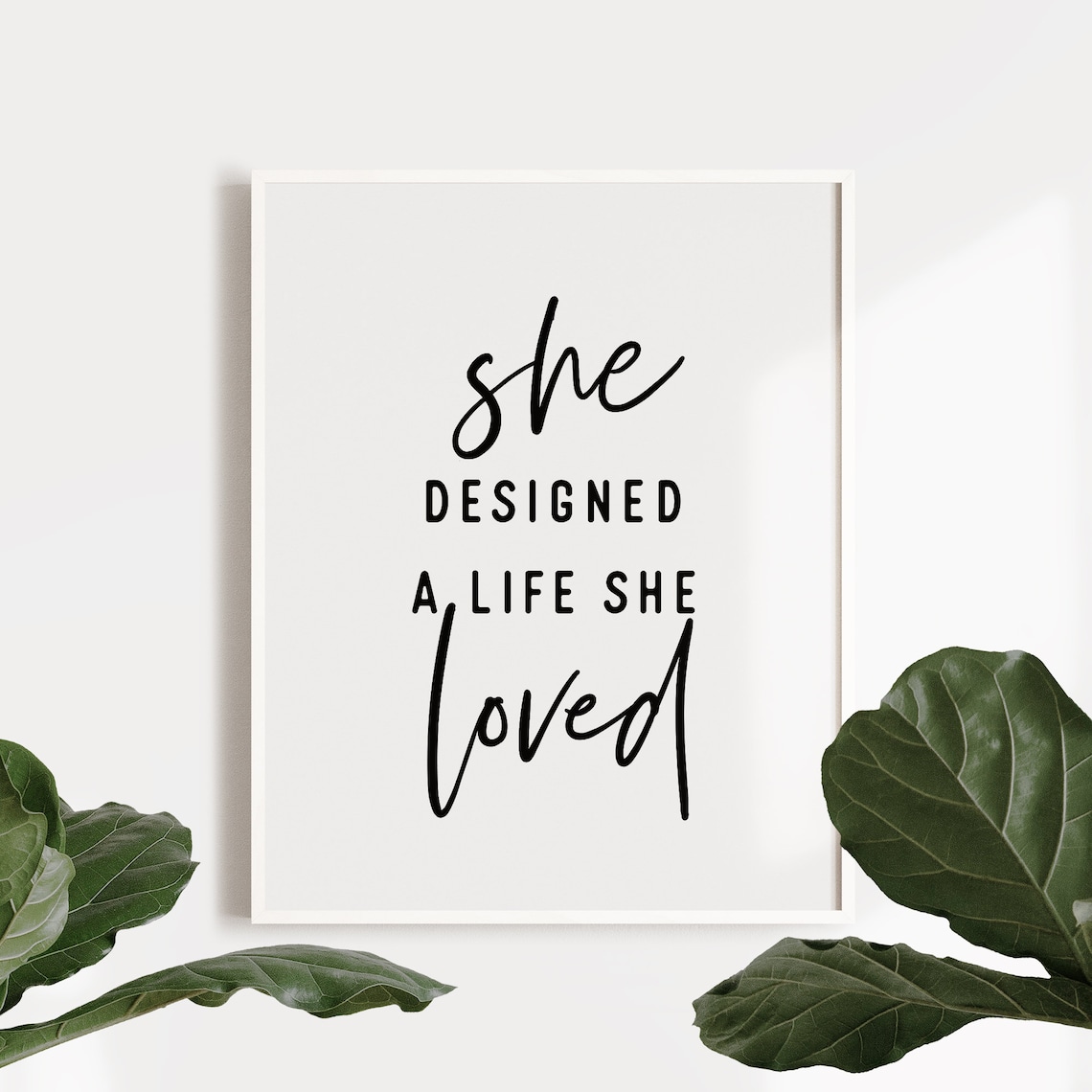 She Designed A Life She Loved Quote Poster, Women - Image 2
