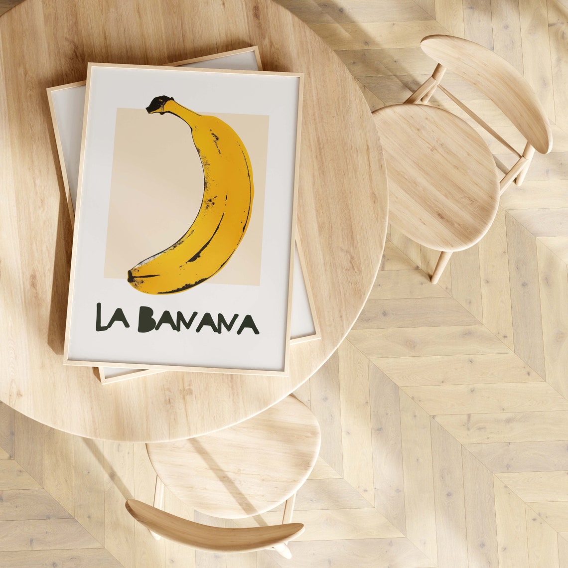 La Banana Pop Art Banana Funky Retro Kitchen Wall Decor Poster - Image 2