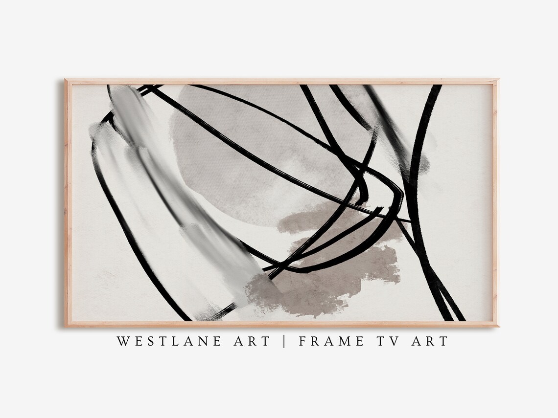 Neutral Abstract Modern Farmhouse Wall Art Print