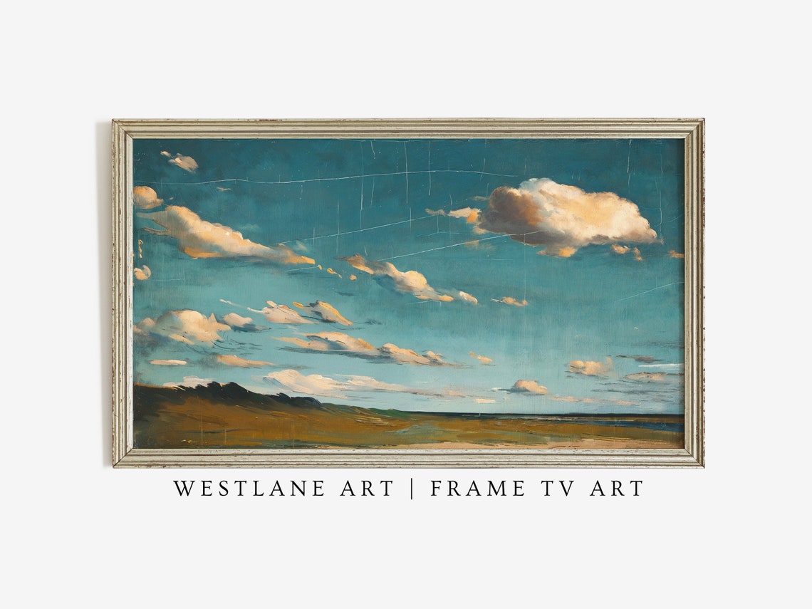 Frame Tv Art Vintage Landscape Blue Sky Wall Art Tv1 31 - Image 4