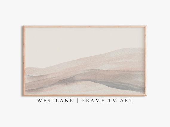 Boho Neutral Landscape TV Art