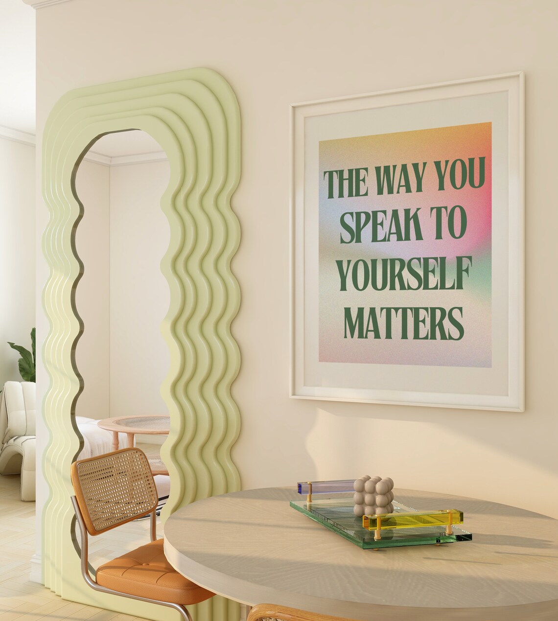 Therapy Office Decor Retro Typography Art Print - Image 3
